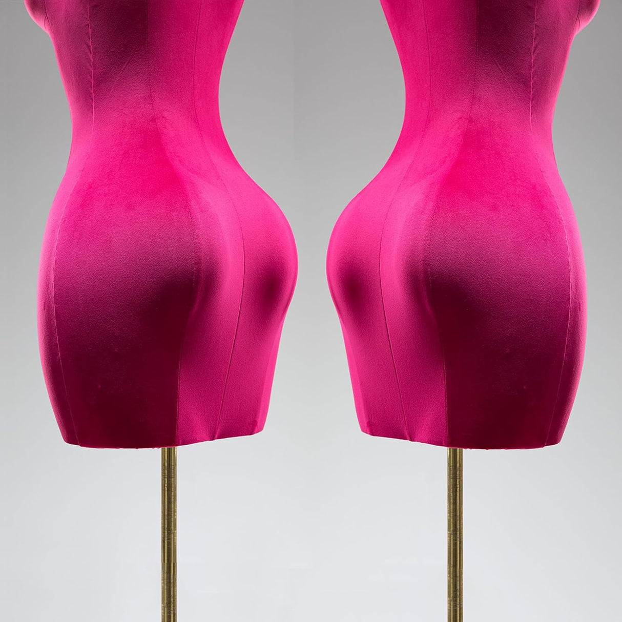 Maniquí Torso Femenino Plump, Ajustable 61-76.8in, Modelo 3/4