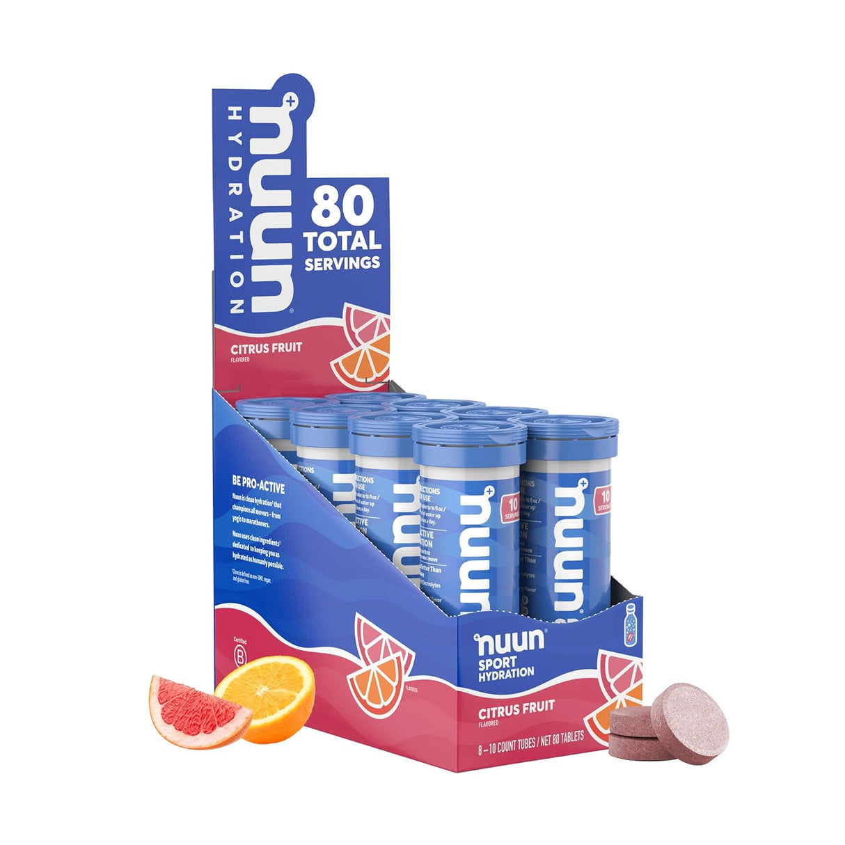 Suplemento Nuun Pastillas Hidratantes con Electrolitos