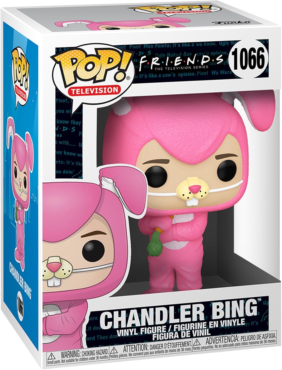 Funko POP TV: Friends - Chandler como Conejo, Tamaño Único