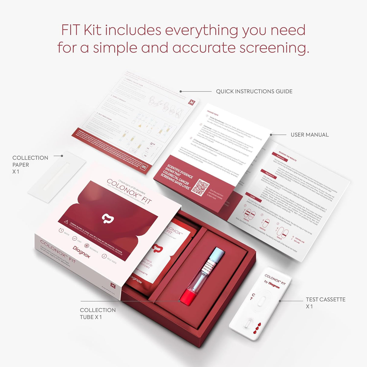 Prueba de Colon COLONOX - Test de Sangre Oculta en Heces