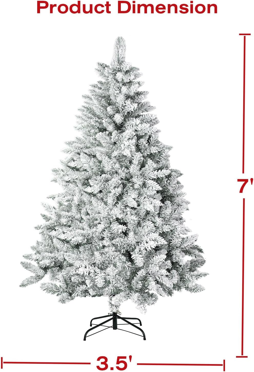 Árbol de Navidad Artificial 7ft Incbruce, 1000 puntas, modelo