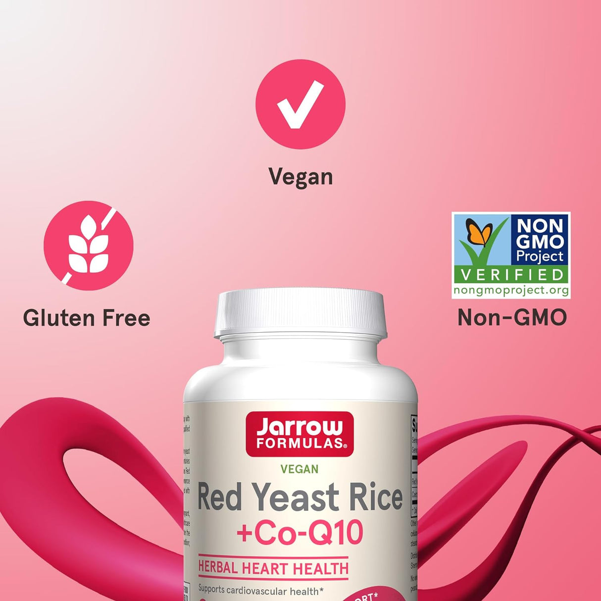 Suplemento Jarrow Formulas Red Yeast Rice 1200 mg & Co-Q10
