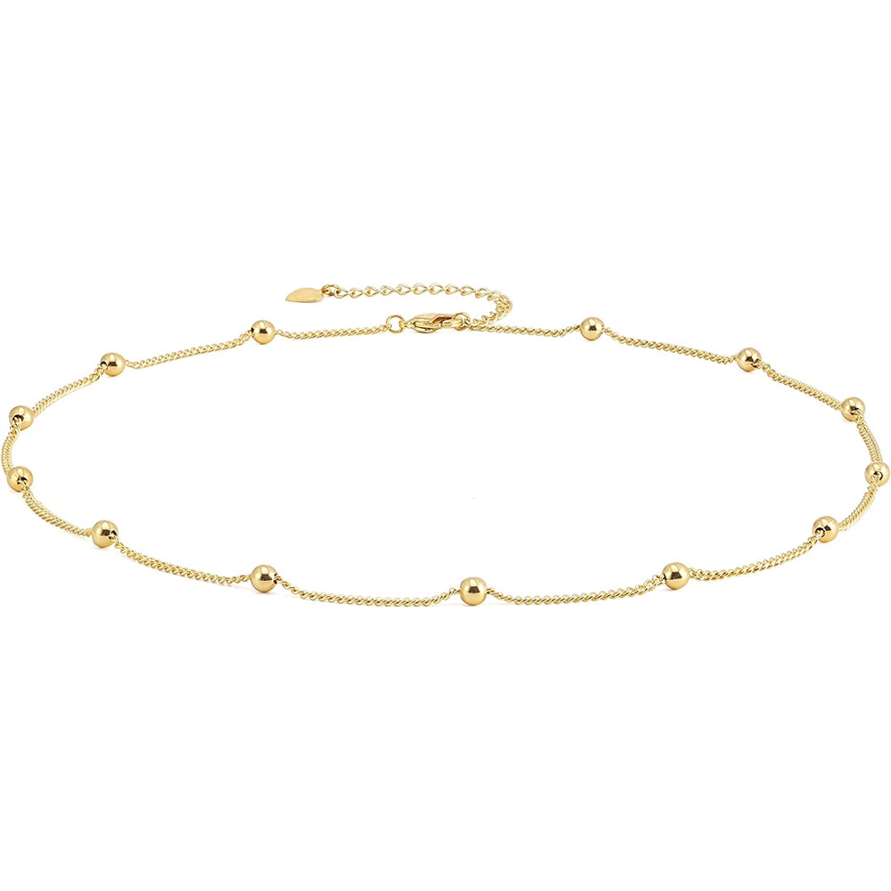 Gargantilla delicada para mujeres de 16 pulgadas con dije