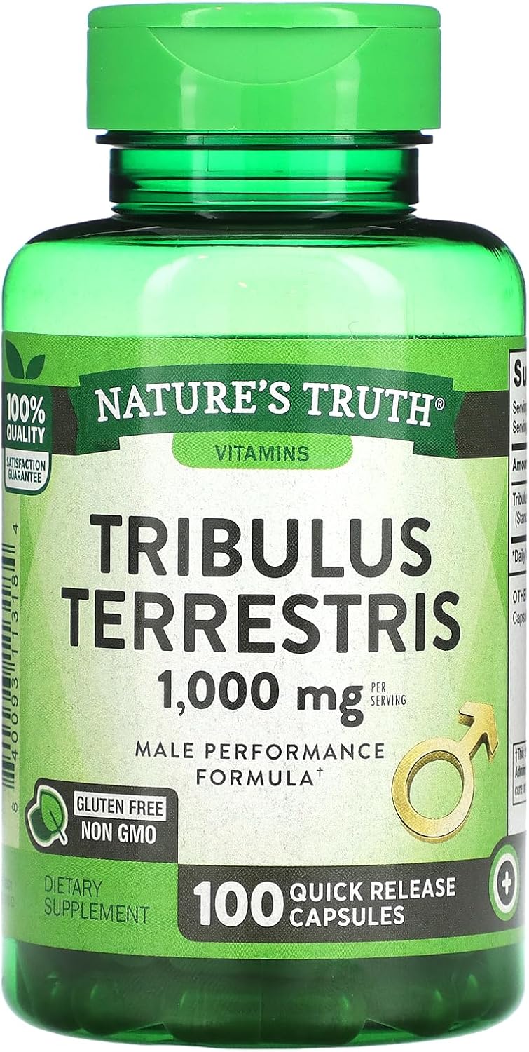 Suplementos Tribulus Terrestris 1000 mg 100 cápsulas