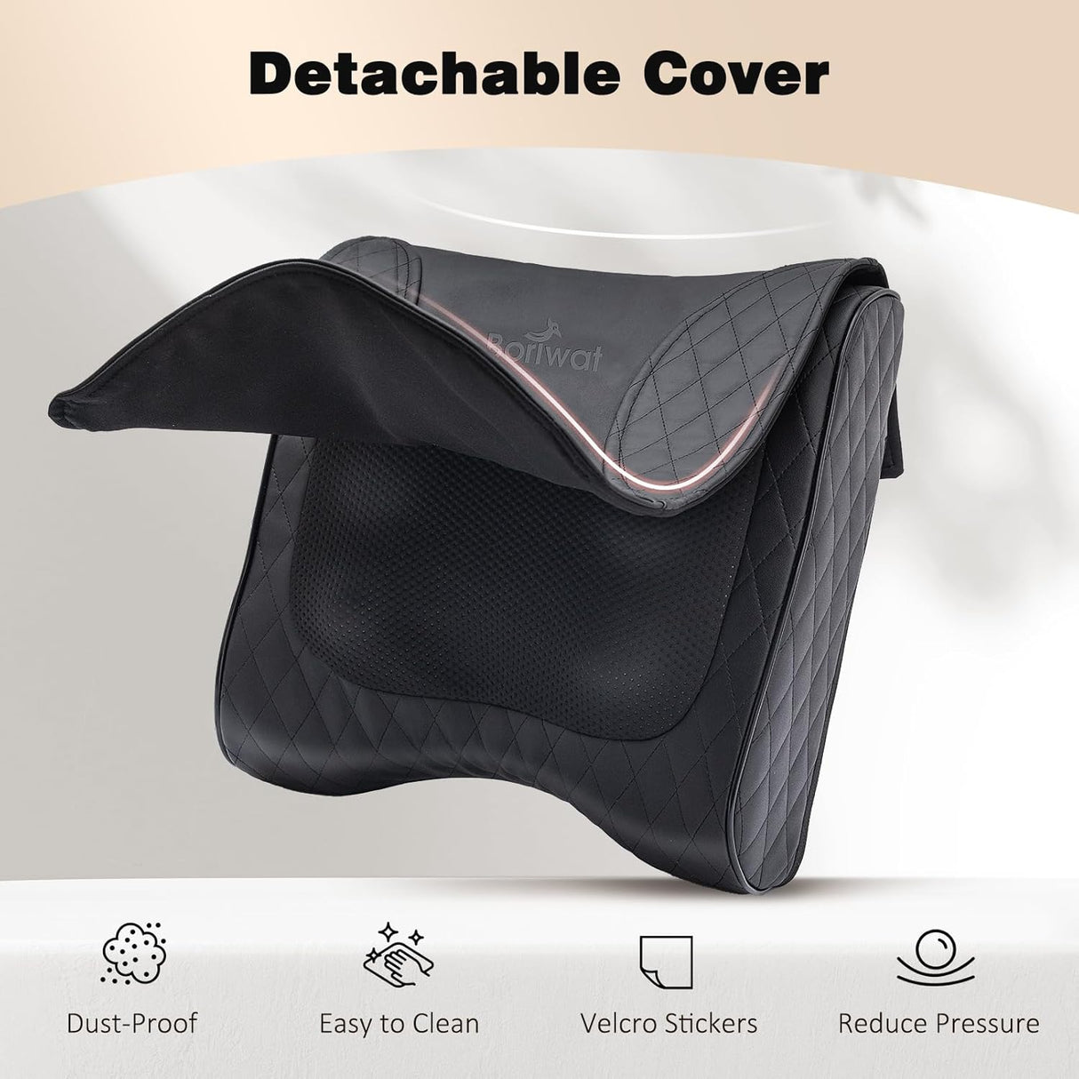 Masajeador de Espalda 2 en 1 con Calor, Alivio de Dolor