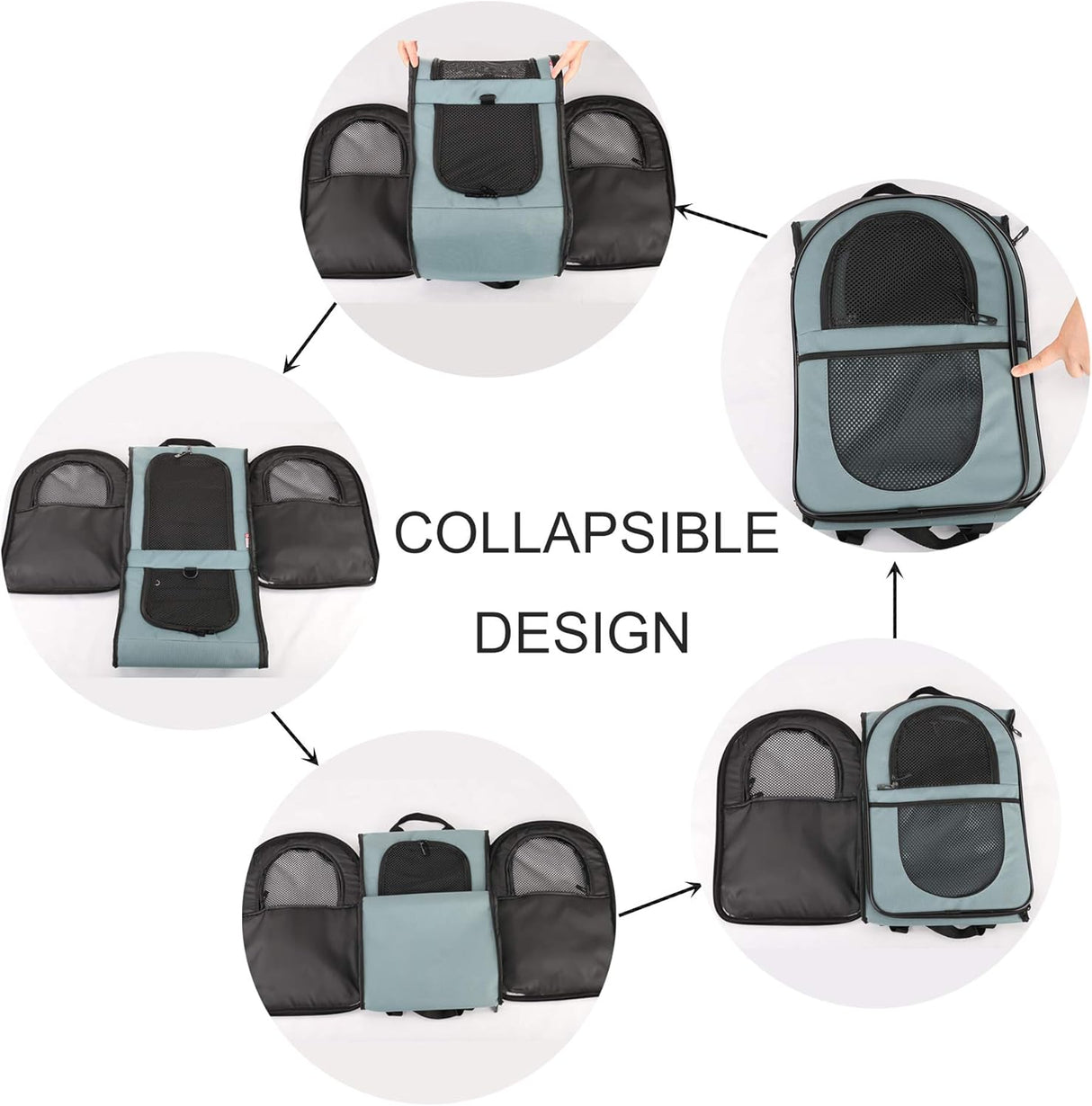 Mochila para transportat gatos azul