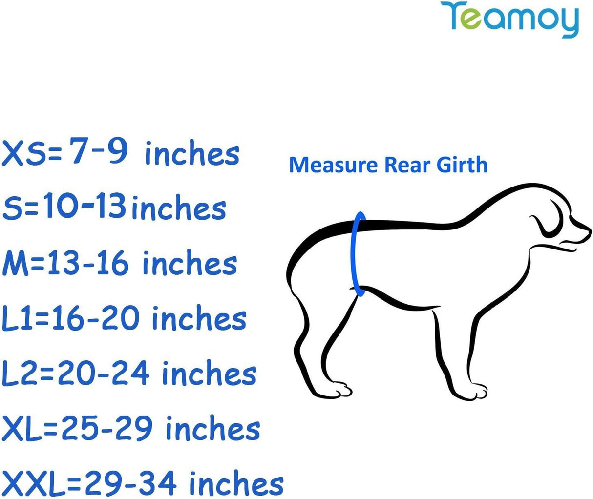 Pañales envolventes reusables perros machos, Negro + gris + azul lago