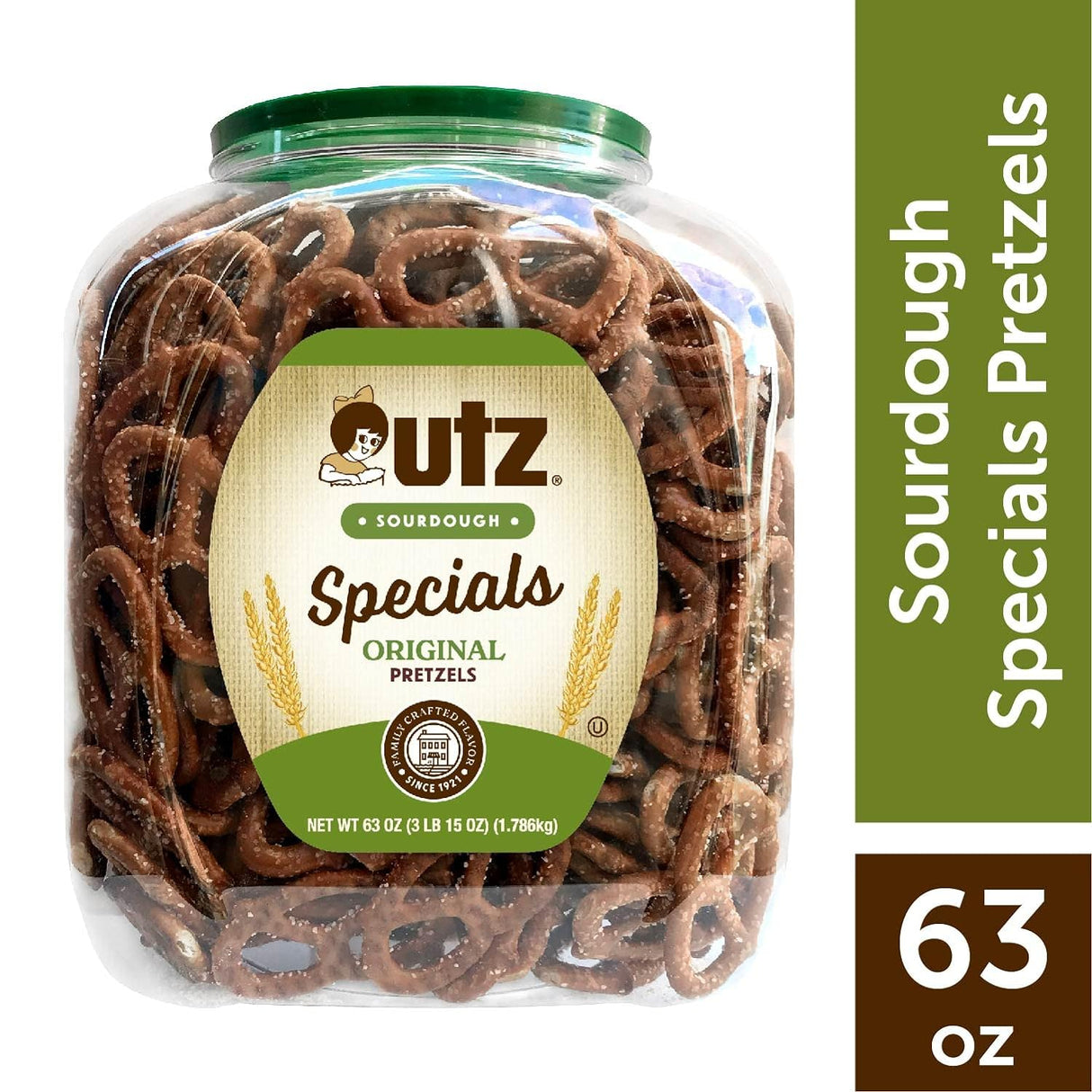 Pretzels Especiales Sourdough, Nudos Clásicos, Contenedor Resealable