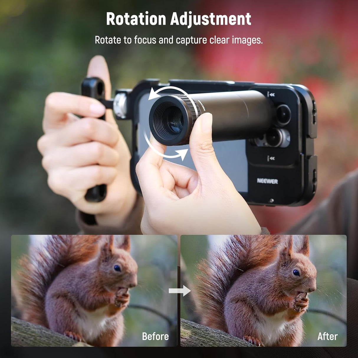 Lente Telefoto NEEWER 7X, 15 Elementos, Compatible con LS-36