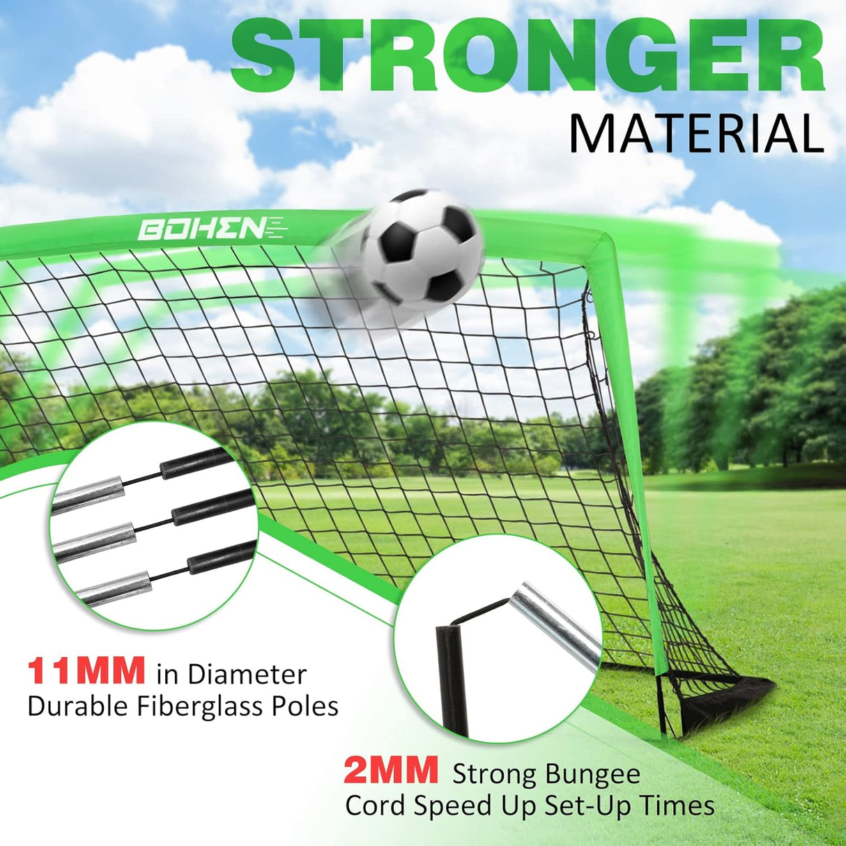 Porteria de futbol plegable, incluye red y bolso de traslado