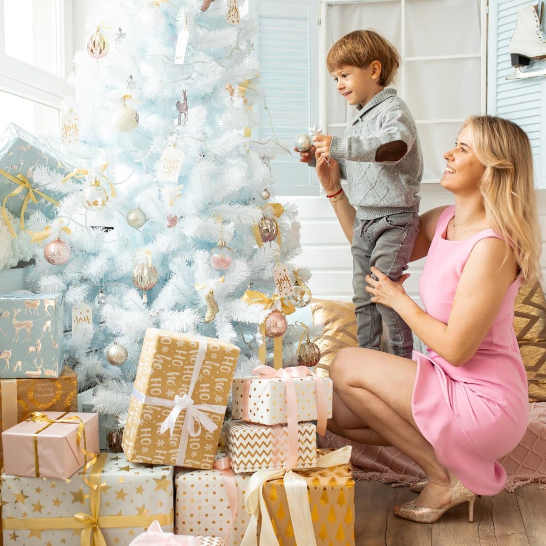 Árbol de Navidad Artificial KTKDE, 1450 ramas, modelo 7.5FT