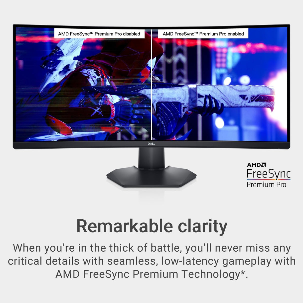 Monitor Curvo de Juegos Dell 34 WQHD 144Hz S3422DWG