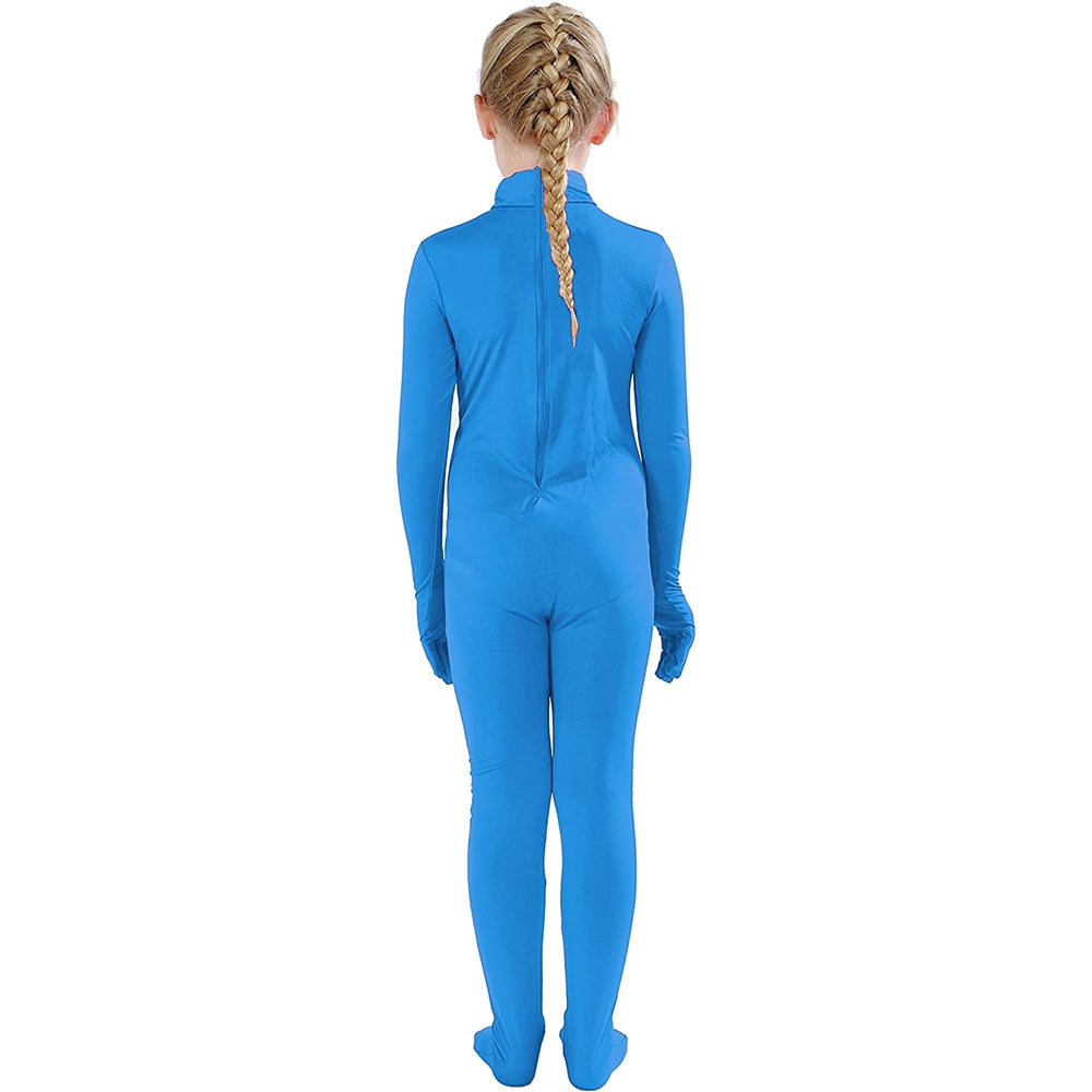 Disfraces de Body enterizo estilo Zentai azul talla M