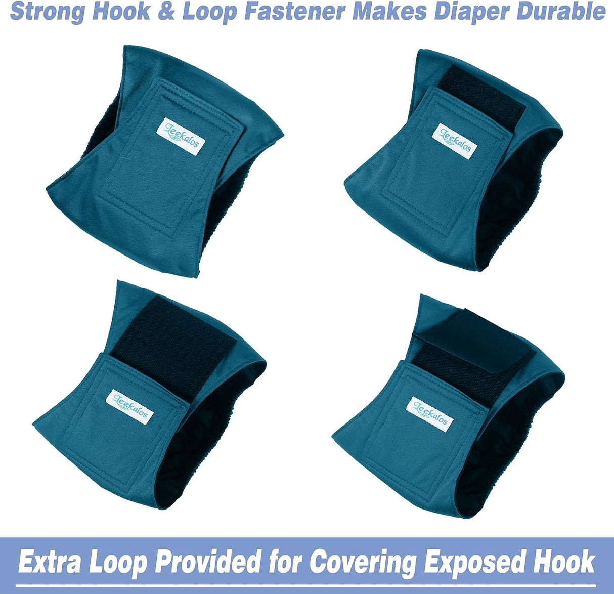 Leekalos Pañales para perros macho café, S)