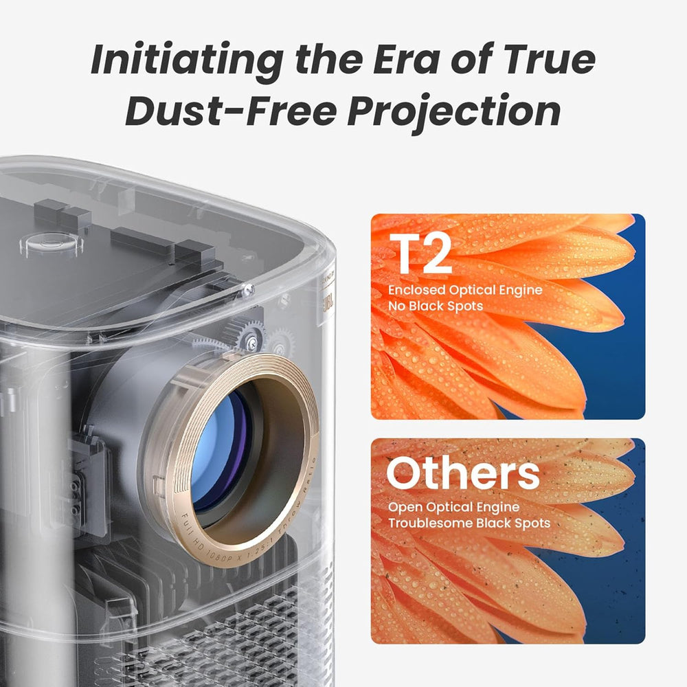 Proyector Yaber T2, WiFi 6, Bluetooth, 1080P, portátil