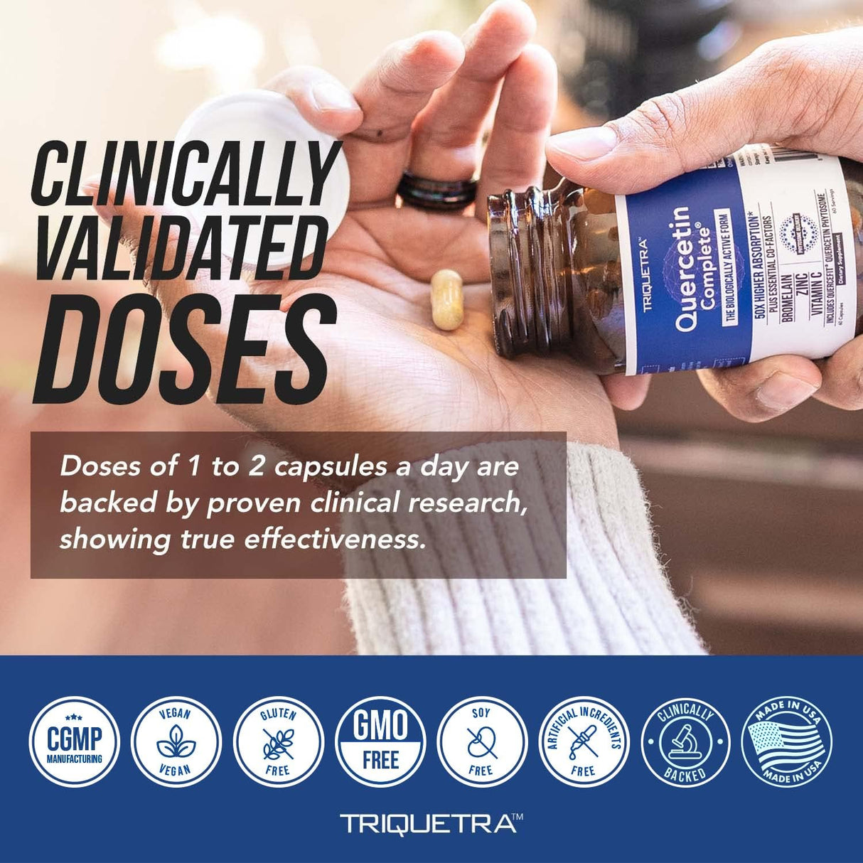 Quercetina Fitosoma de Absorción con Bromelina Zinc y Vit C