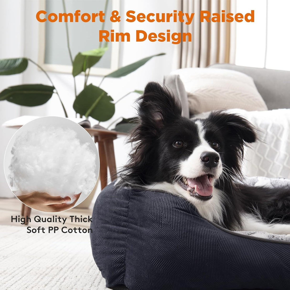 Cama ortopédica para perros grandes GASUR, suave y lavable, L