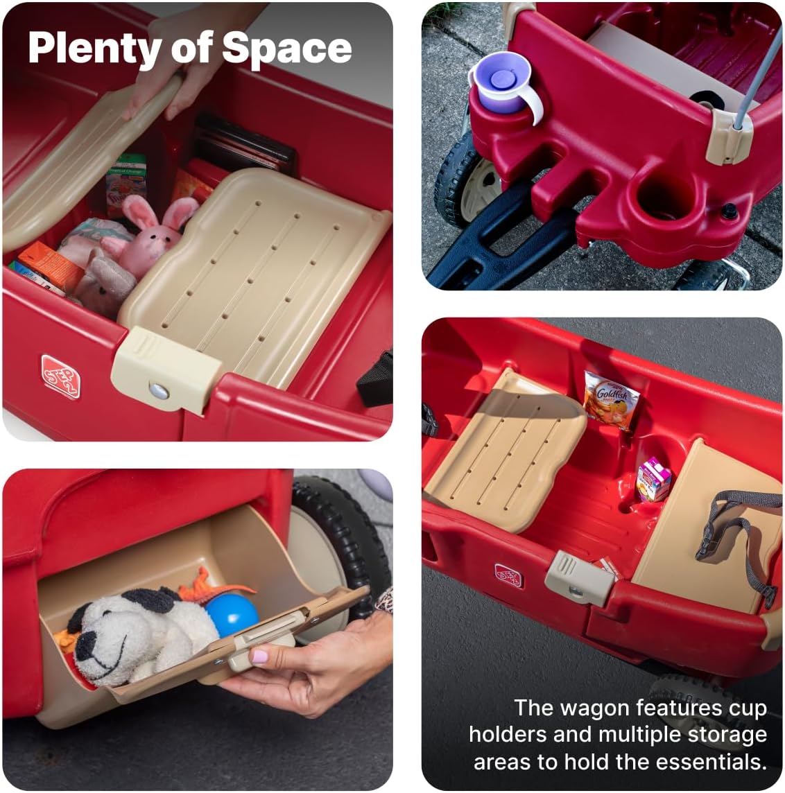 Wagon todo terreno para niños, Step2, asientos y toldo ajustable