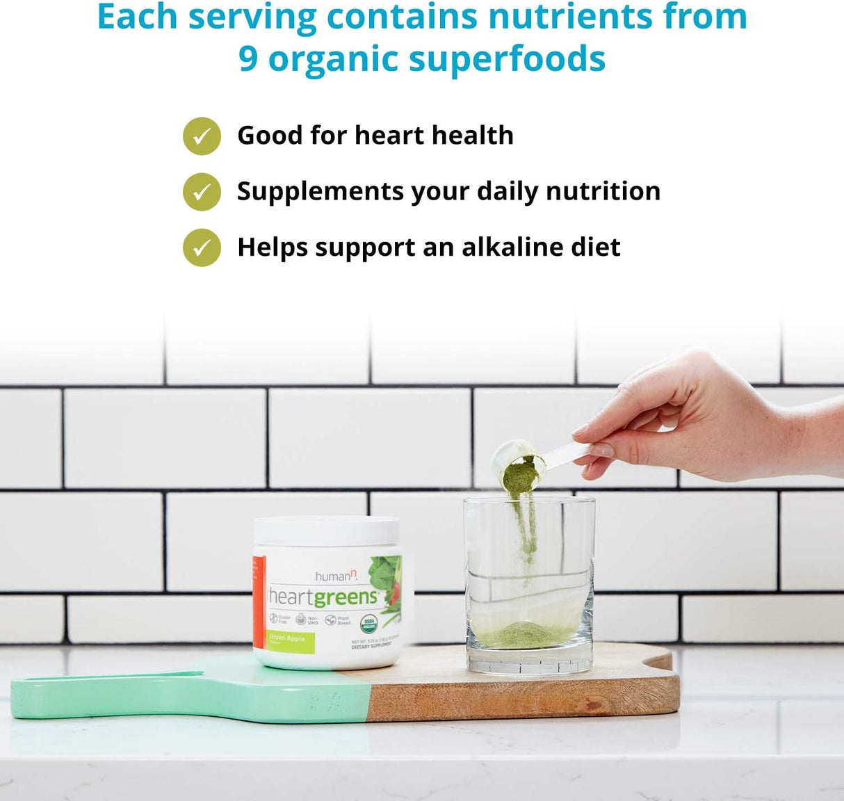 Superalimento Orgánico en Polvo con Vegetales Verdes