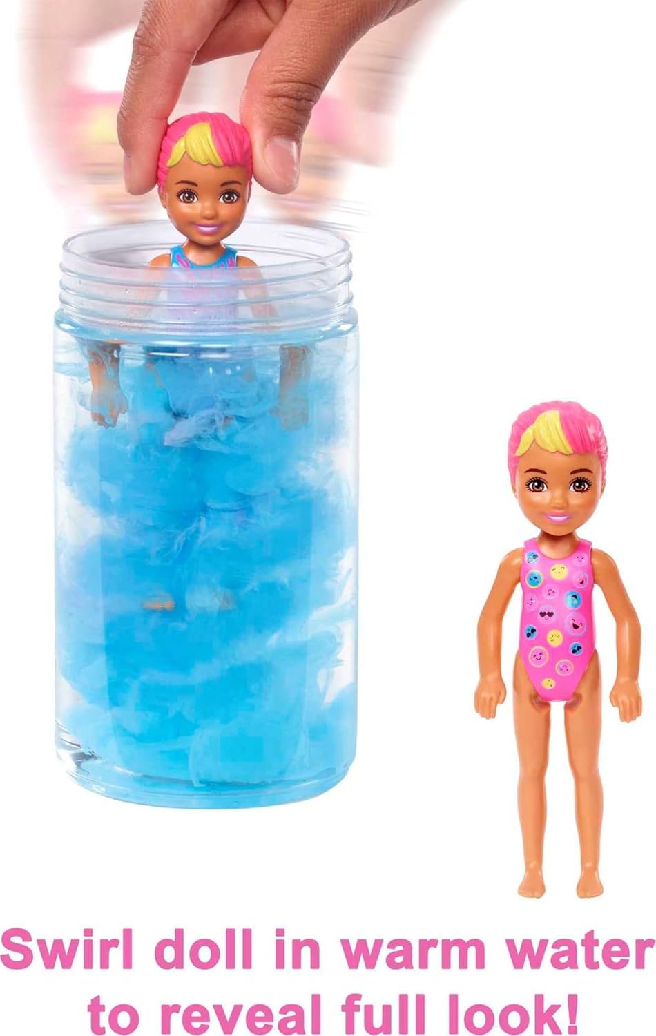 Barbie Muñeca Revelación y Accesorios, Serie Tye-Dye, 6 Sorpresas