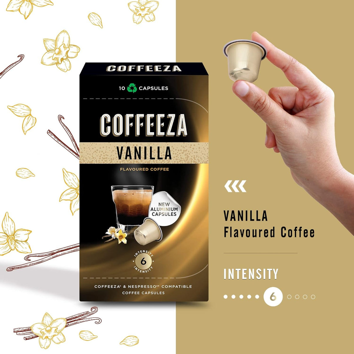 Cápsulas de café Coffeeza, pack variedad 30 pods sabores