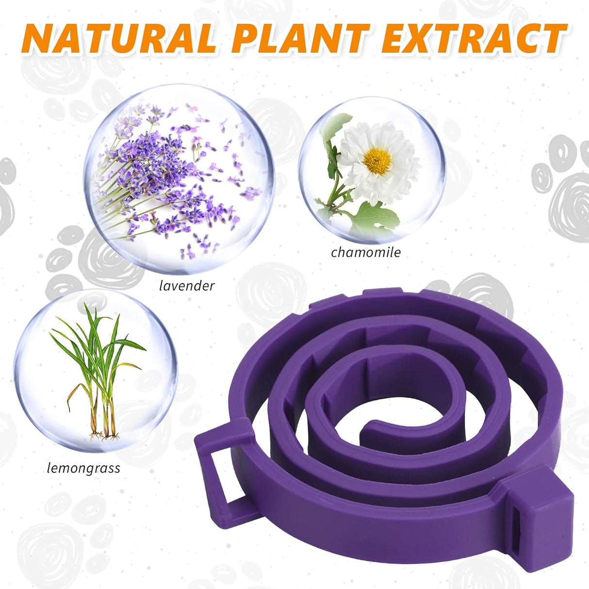 Collar calmante ajustable para gatos Qualirey 3 unidades