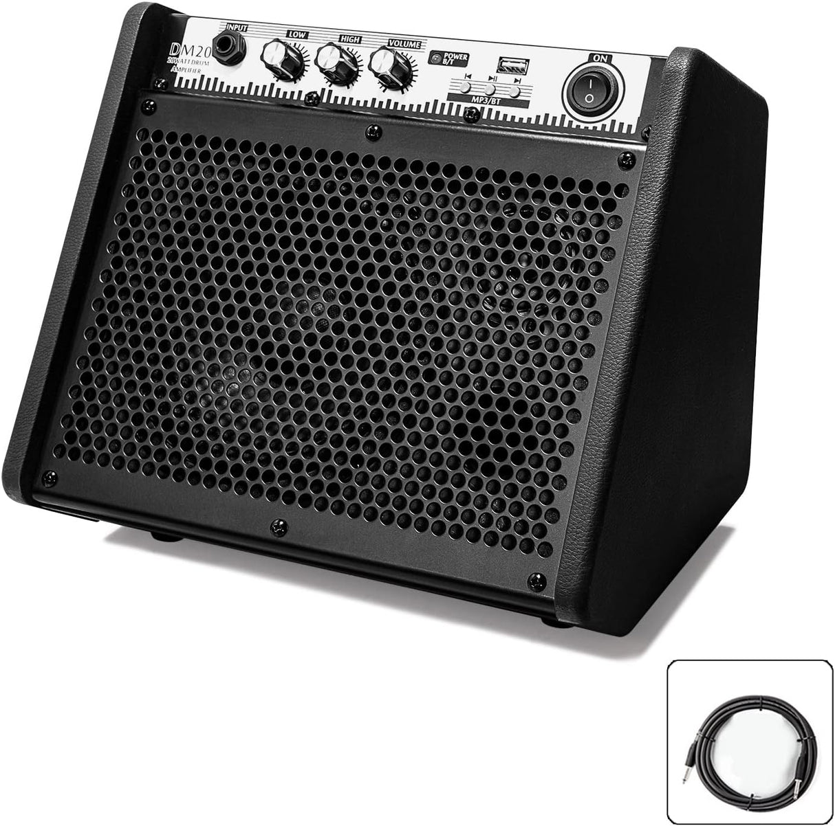 Amplificador Personal Bluetooth 20W con USB y Cable Antiruido