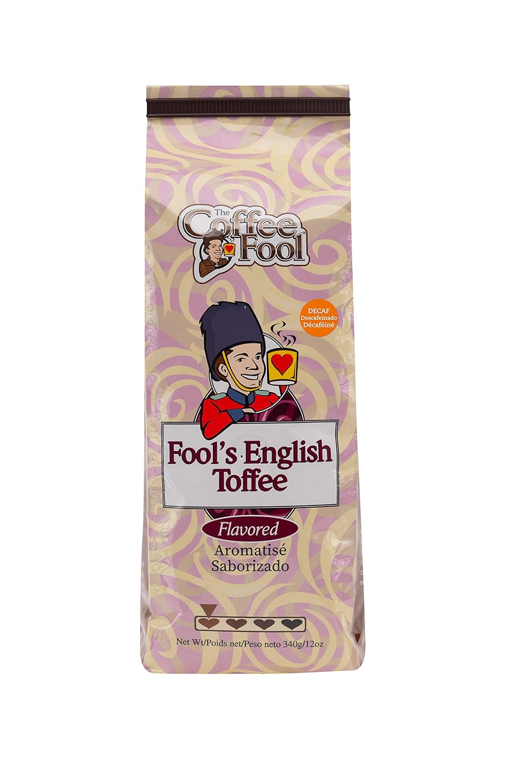 Café Decaf English Toffee de Coffee Fool - Molido para Goteo