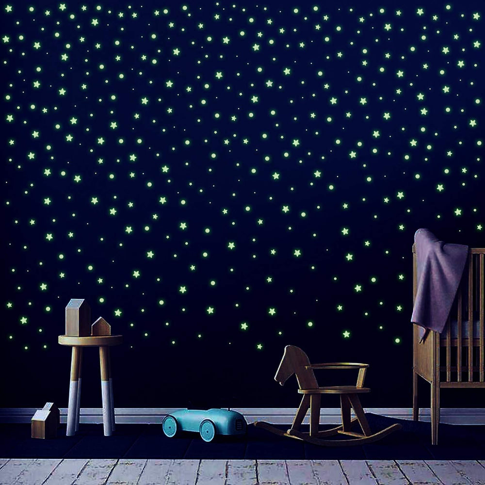 Pegatinas de estrellas brillantes, marca desconocida, 615 pcs.