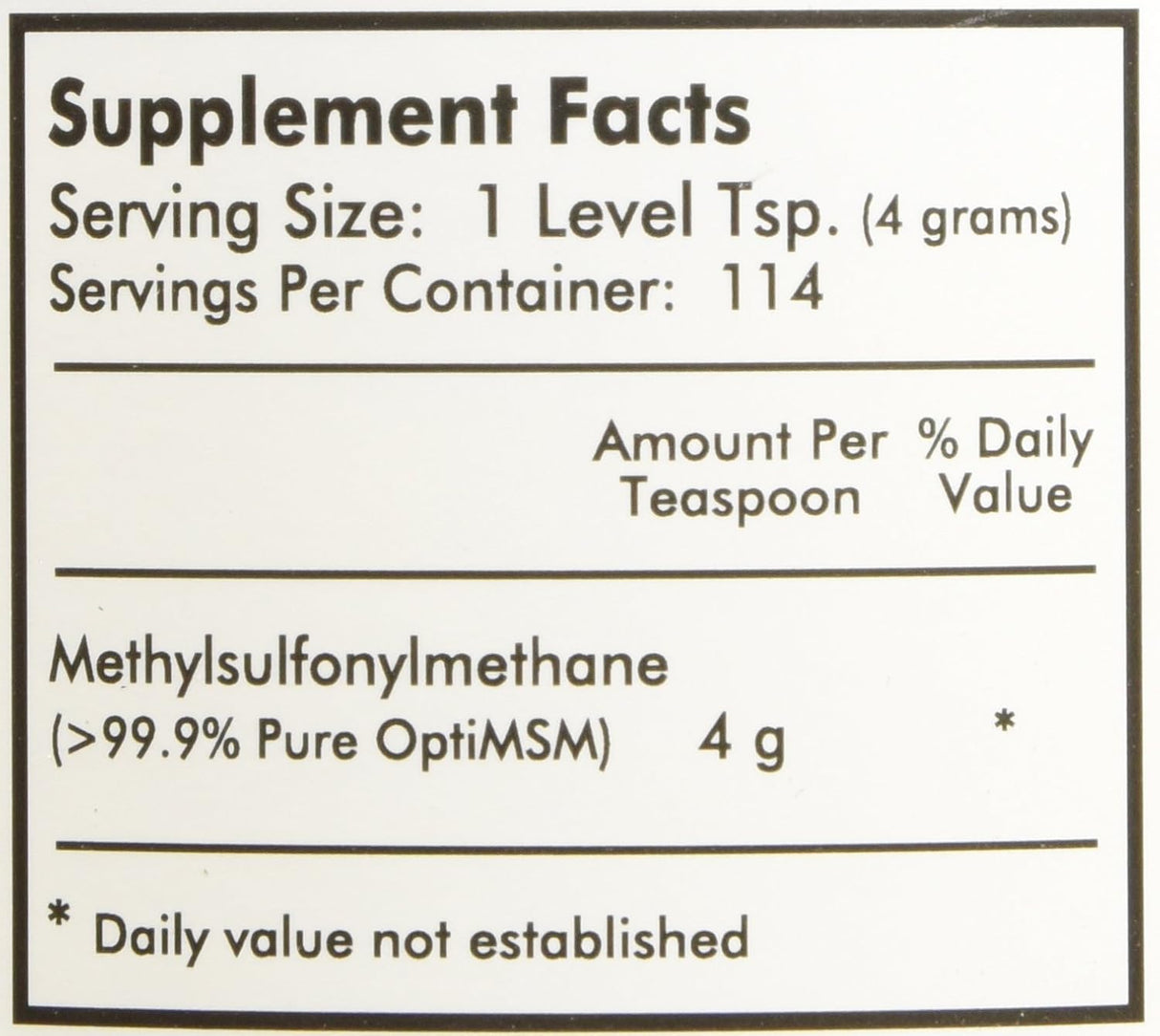 Suplementos Alimenticios MSM polvo fino 1