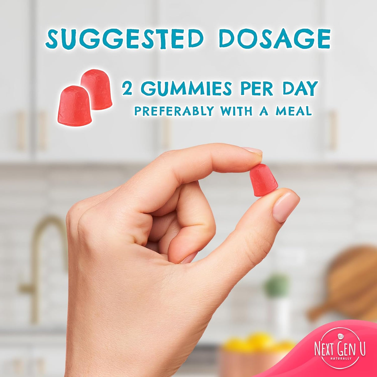 Gomitas de Melatonina 10 mg NGU - 180 Veganas Sabor Fresa