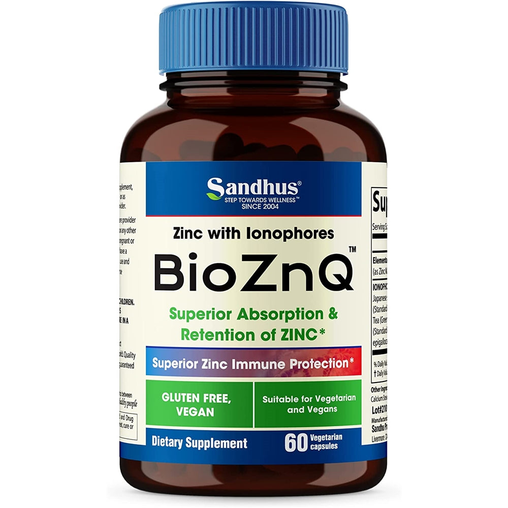 Suplemento Zinc + Quercetina 60 cápsulas vegetarianas