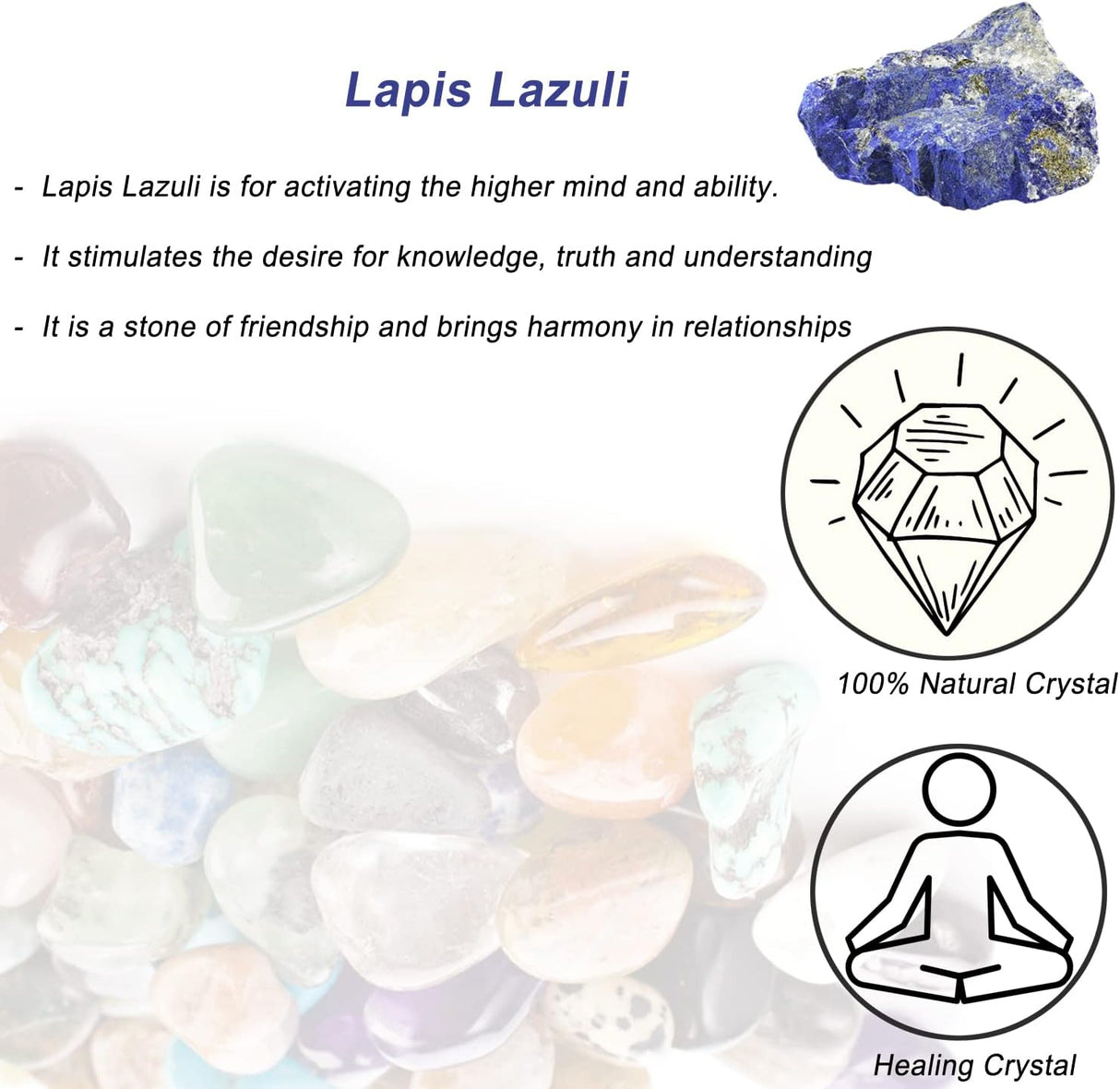 Cristales de Lápiz Lázuli Crudos para Sanación y Decoración