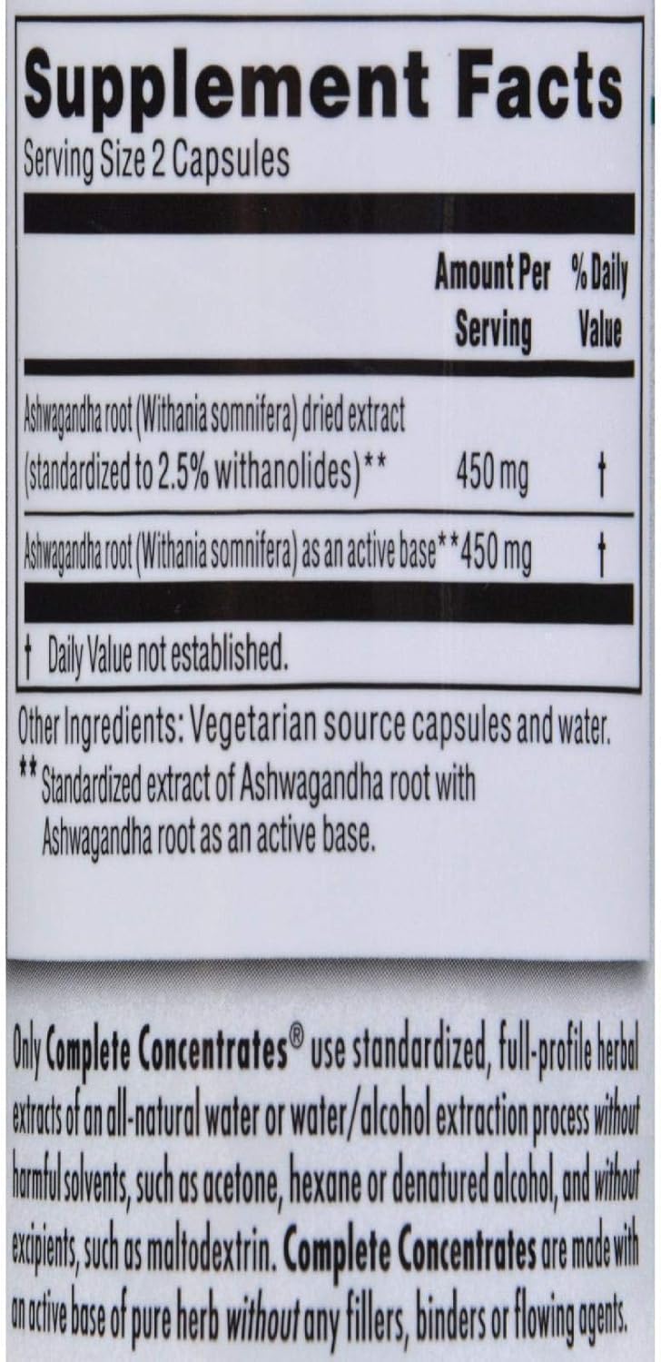 Concentrado Completo de Hierbas Kroeger, Ashwagandha, 60 Cápsulas