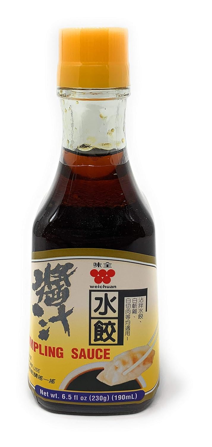 Salsa de Dumplings Weichuan, sabor auténtico, 300g, estilo asiático