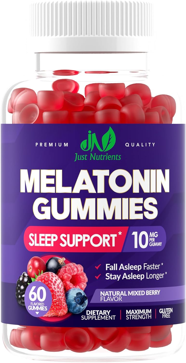 Gomitas para dormir de 10 mg para adultos (60 porciones)