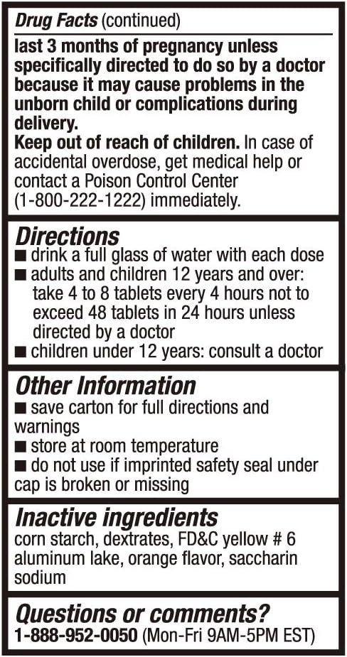 Aspirina 81mg NSAID Bayer 24x36 Tabletas Masticables