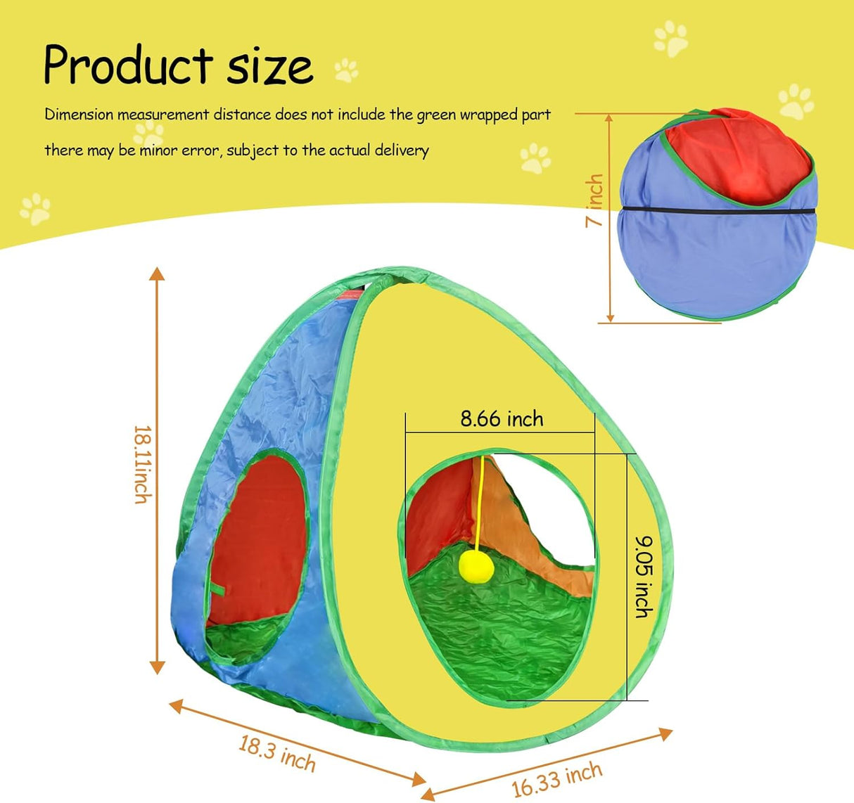 Tienda para Gatos Andiker, con 3 agujeros, Modelo S