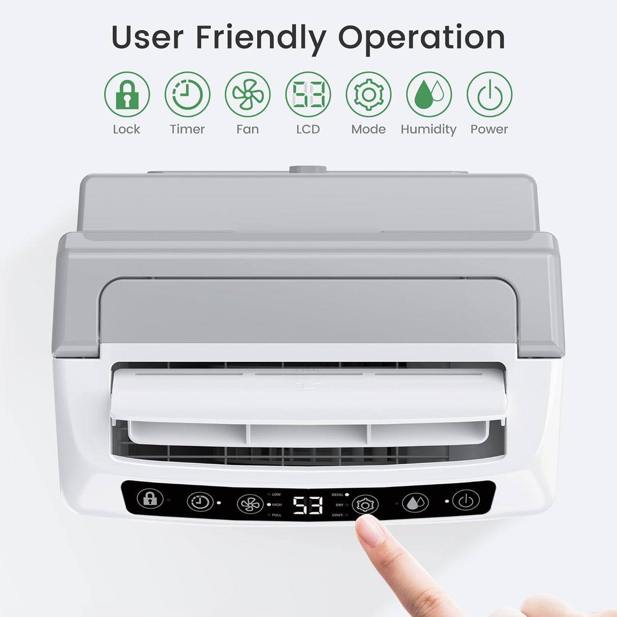 Deshumidificador Waykar 2000 Sq. Ft, Eficiente, Modelo 2025