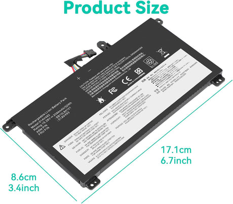 Reemplazo de batería para Lenovo ThinkPad T570 T580 P51S P52S
