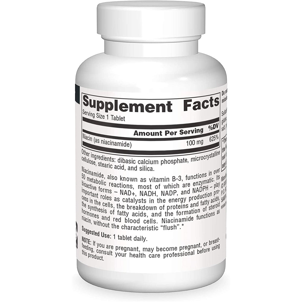 Suplemento Niacinamida 100 mg 100 comprimidos vitamina B-3