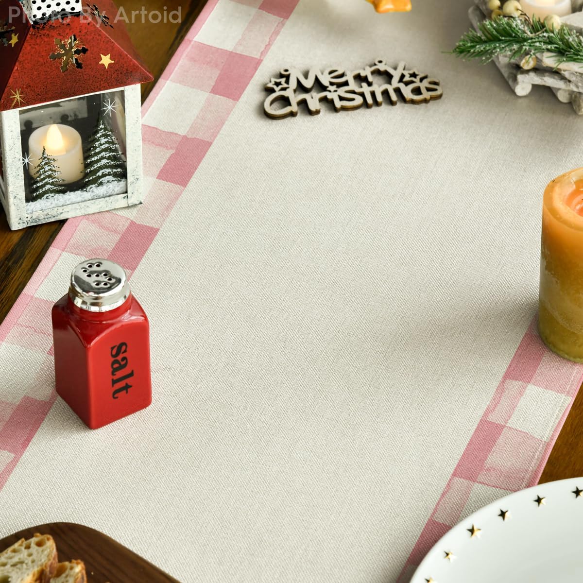 Camino de mesa Artoid Mode, motivos navideños, 13 x 72 pulgadas