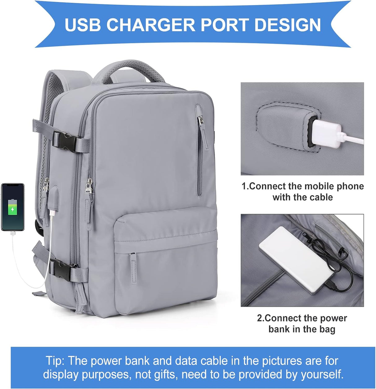 Mochila de Viaje Grande para Laptop Aprobada para Vuelo