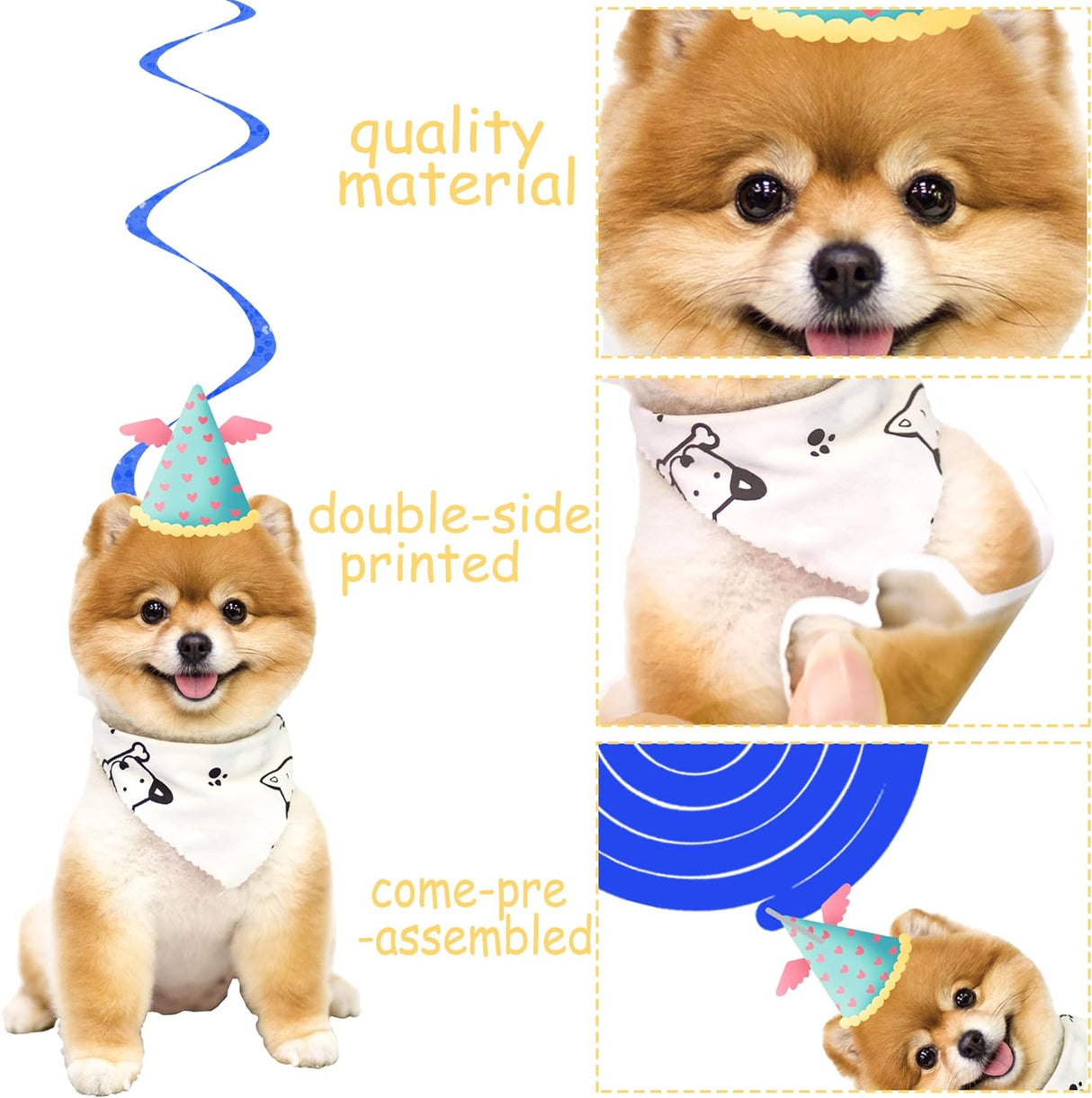 Decoraciones Colgantes para Fiesta de Cumpleaños de Perros