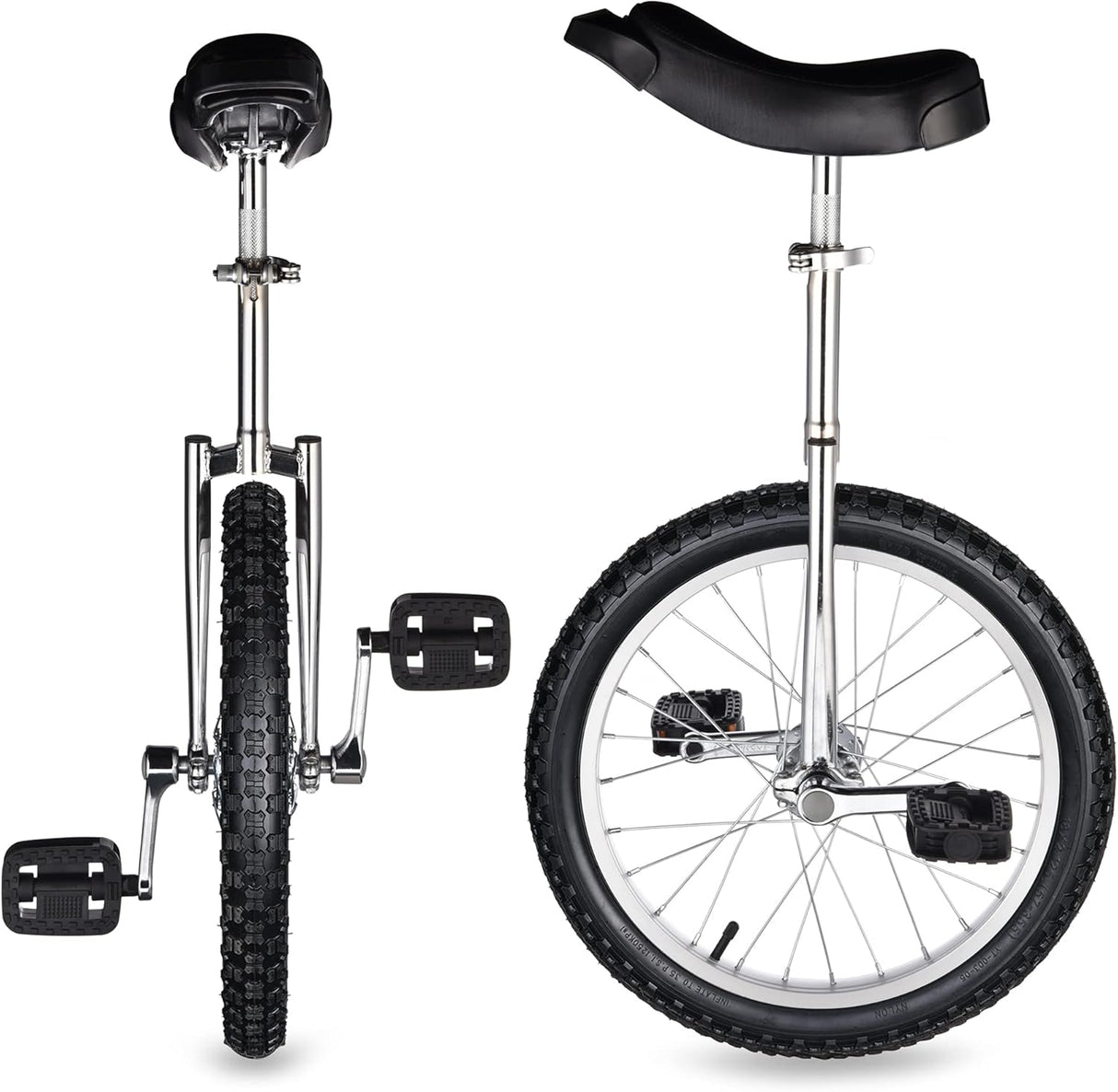 Unicycle ZeHuoGe 18 con asiento cómodo y neumático Butyl