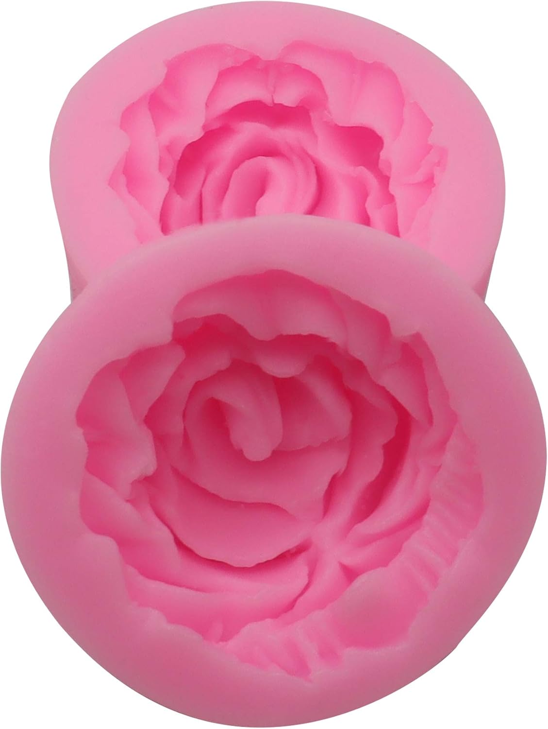 HengKe 2 moldes de silicona en forma de rosa con flores