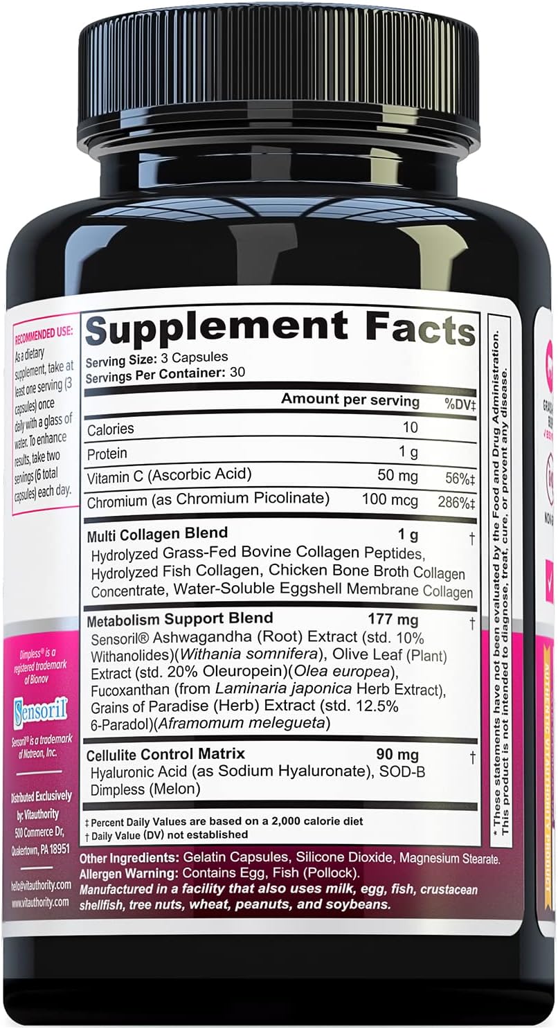 Multi Collagen Burn: Proteínas, Ácido Hialurónico, Vitamina C, Sin Cafeína