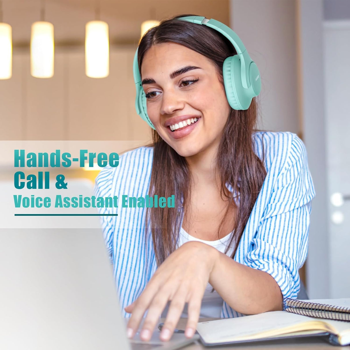 Auriculares Bluetooth KVIDIO, 65h, Microfono, Sonido HiFi