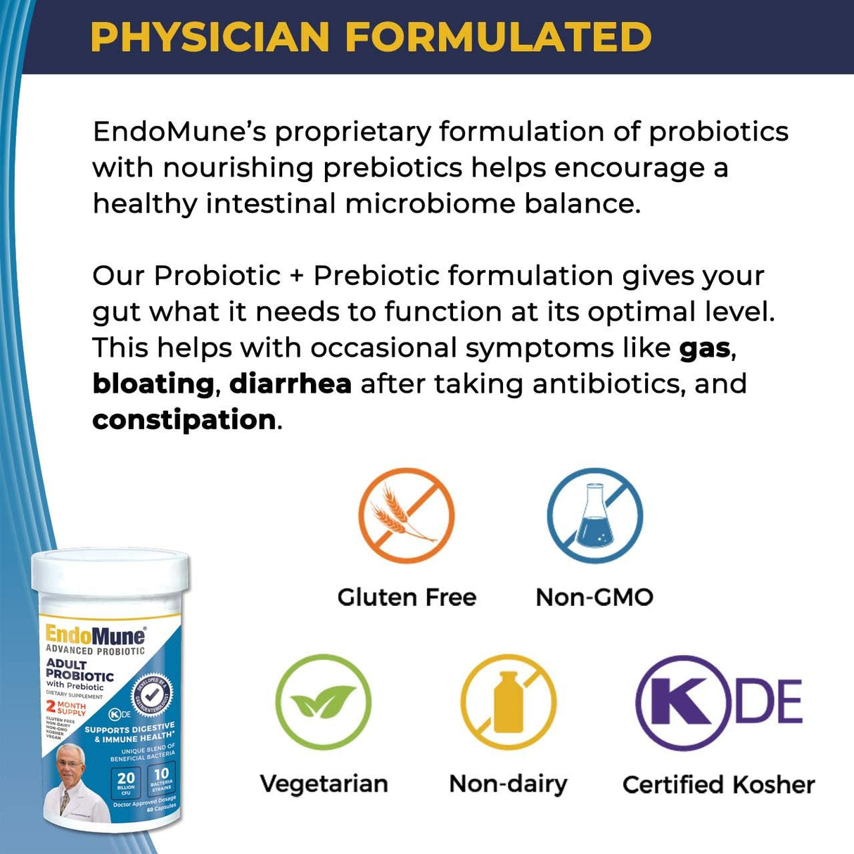 Suplemento probiótico multicepa avanzada para adultos 60 und