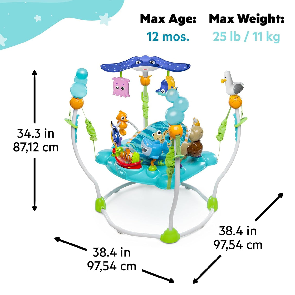 Centro de Actividades para Bebé Bright Starts, Nemo, Jumper